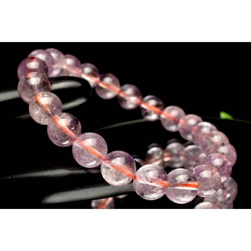 1点物】高品質◇華やか ピンクスーパーセブンアメジスト 8.5mm 1点物】高品質◇華やか ピンクスーパーセブンアメジスト 8.5mm