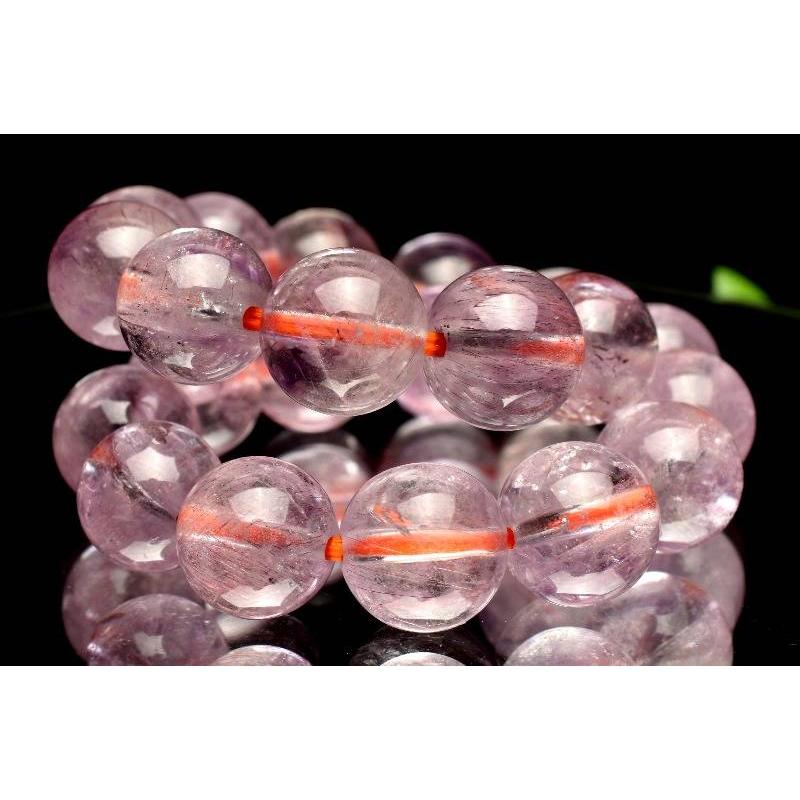 1点物】高品質◇華やか ピンクスーパーセブンアメジスト 8.5mm 1点物】高品質◇華やか ピンクスーパーセブンアメジスト 8.5mm