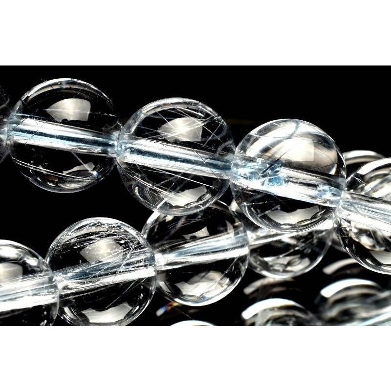 ルチルクォーツブレスレット 18〜19cm 1点物】AAAA☆希少カラー ブルールチルクォーツ 8mm ブレスレット