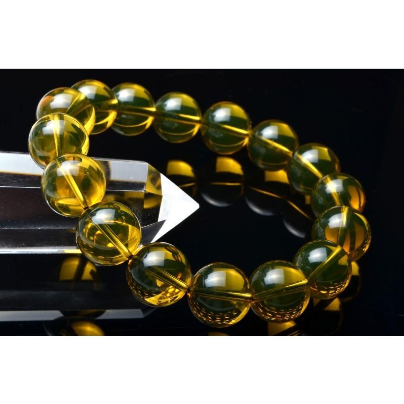 希少メキシコ産AA ブルーアンバー 12mm ブレスレット_LA3440-12 
