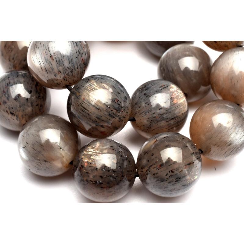 1点物】シルバーシラー ブラックサンムーンストーン 11-11.5mm