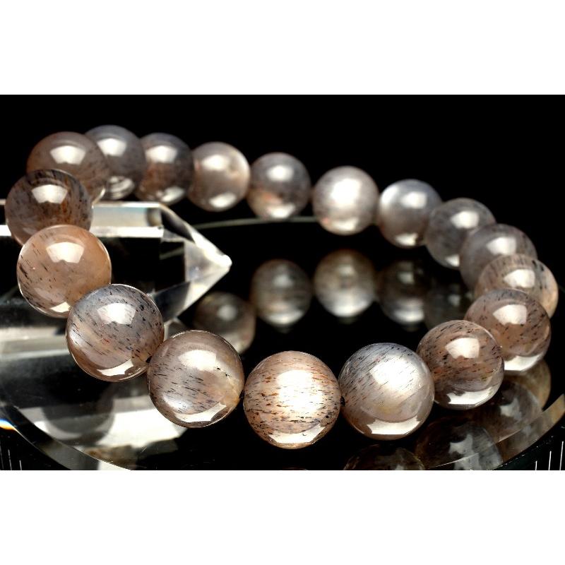 1点物】シルバーシラー ブラックサンムーンストーン 11-11.5mm