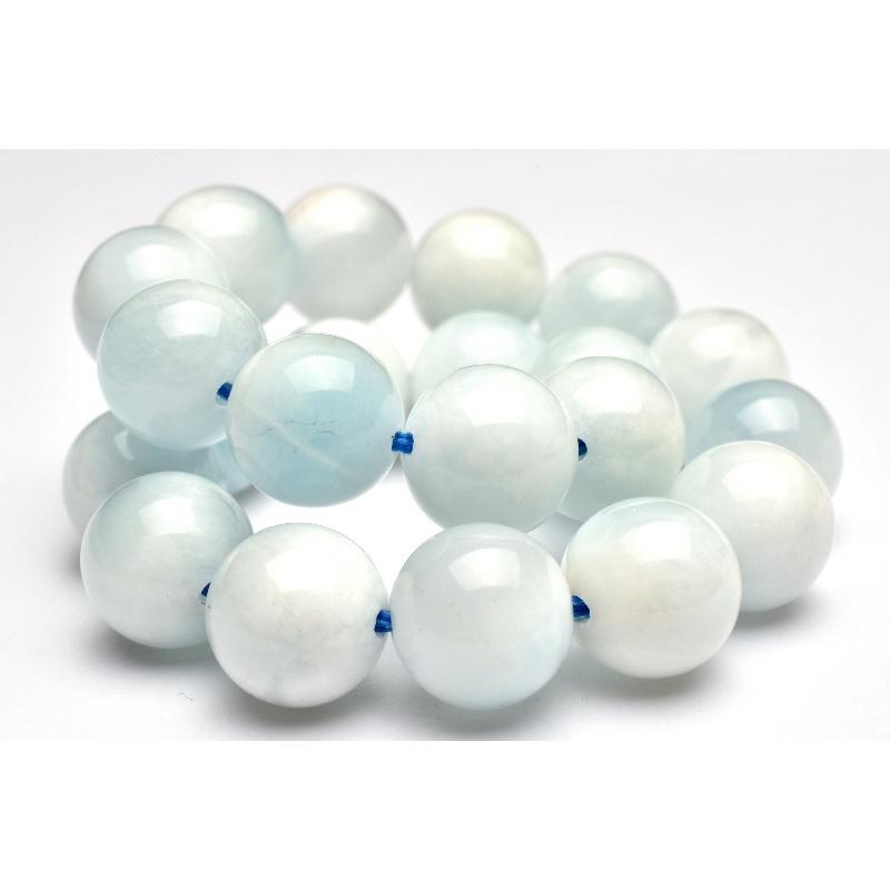 1点物】三大ヒーリング アイスラリマー 9mm ブレスレット _M8181