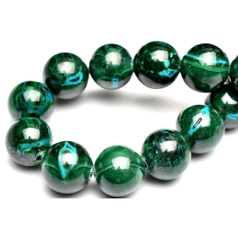 マラカイト♡クリソコラ共生ポイント♡No.411 1点物】高発色◇希少共生