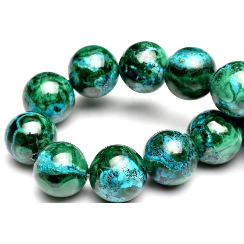 1点物】希少共生◇高発色 クリソコラインマラカイト 11mm