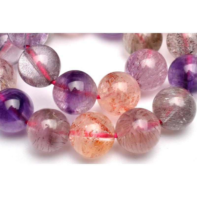 1点物】マルチカラー スーパーセブン 8mm ブレスレット _M8800