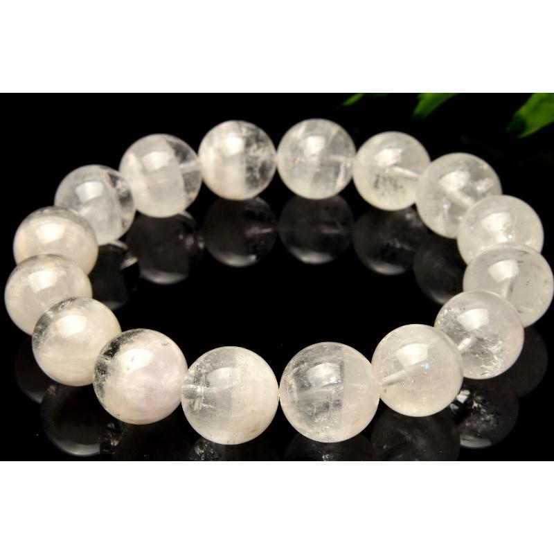 1点物】半々タイプ ホワイトガーデンクォーツ 13-14mm 1点物】半々タイプ ホワイトガーデンクォーツ 13-14mm