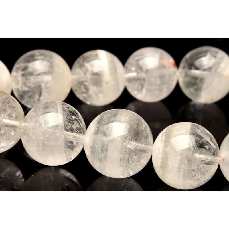 1点物】半々タイプ ホワイトガーデンクォーツ 13-14mm 1点物】半々タイプ ホワイトガーデンクォーツ 13-14mm