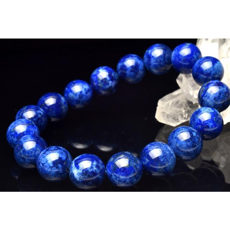 1点物】天然無着色 ラピスラズリ 12mm ブレスレット _M9429