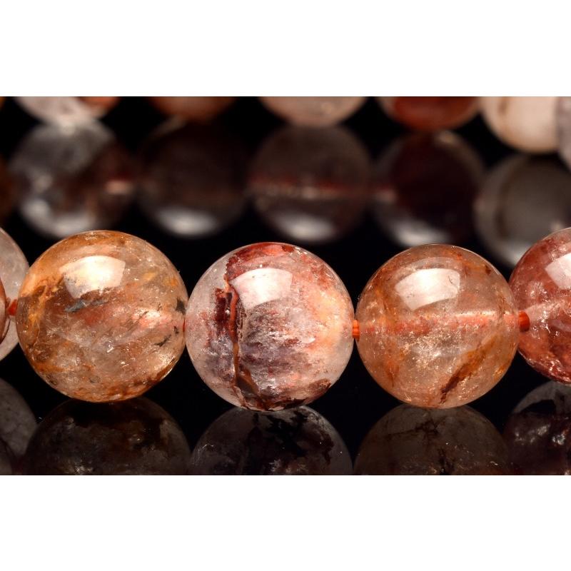 ダークライモナイトインクォーツ ブレスレット10mm