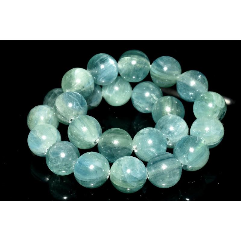 1点物】希少◇天然色 ブルーグリーンカイヤナイト 7.5mm