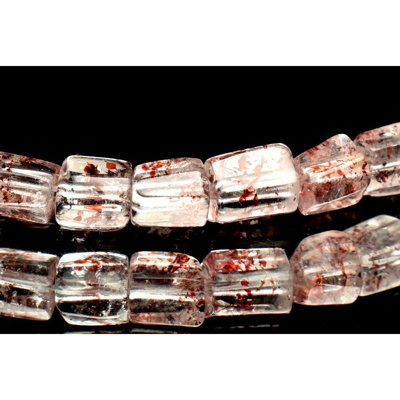 ＊高品質＊激レア♡レピドクロサイトインクォーツストロベリークォーツブレスレット♡ 1点物】高品質◇ファントム ストロベリークォーツ(レピドクロサイト