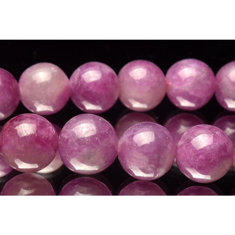 1点物】南アフリカ産◇レア共生 ルビーシリカ 9mm ブレスレット