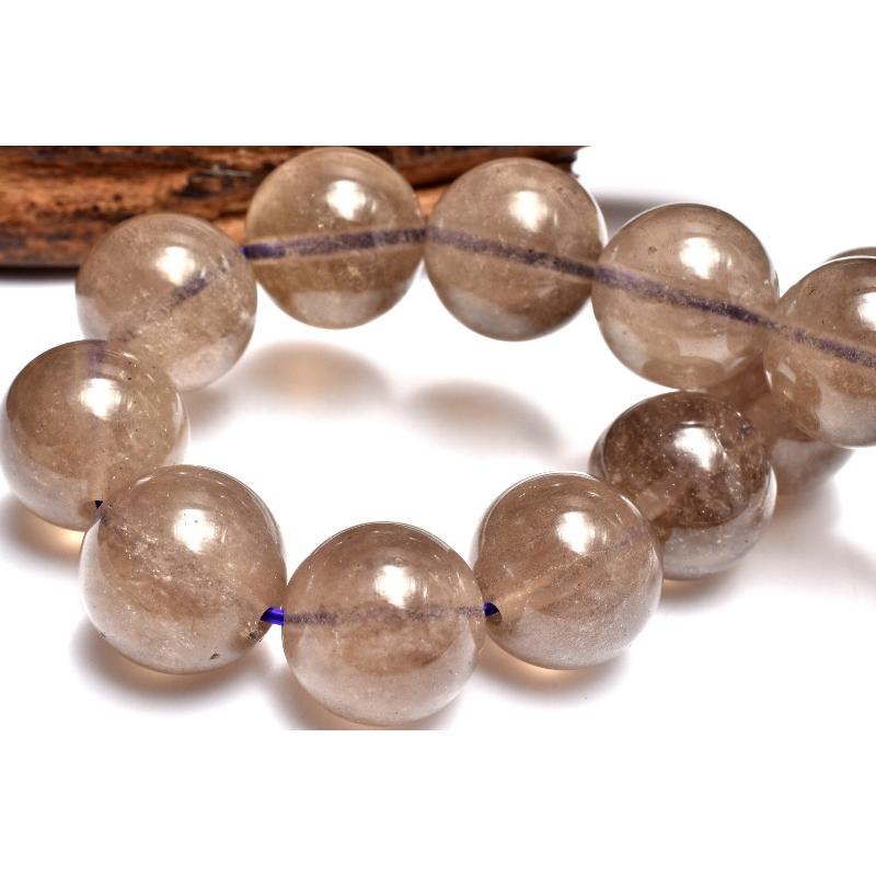 1点物】希少パープル リビアングラス 12.5mm ブレスレット _MA2895