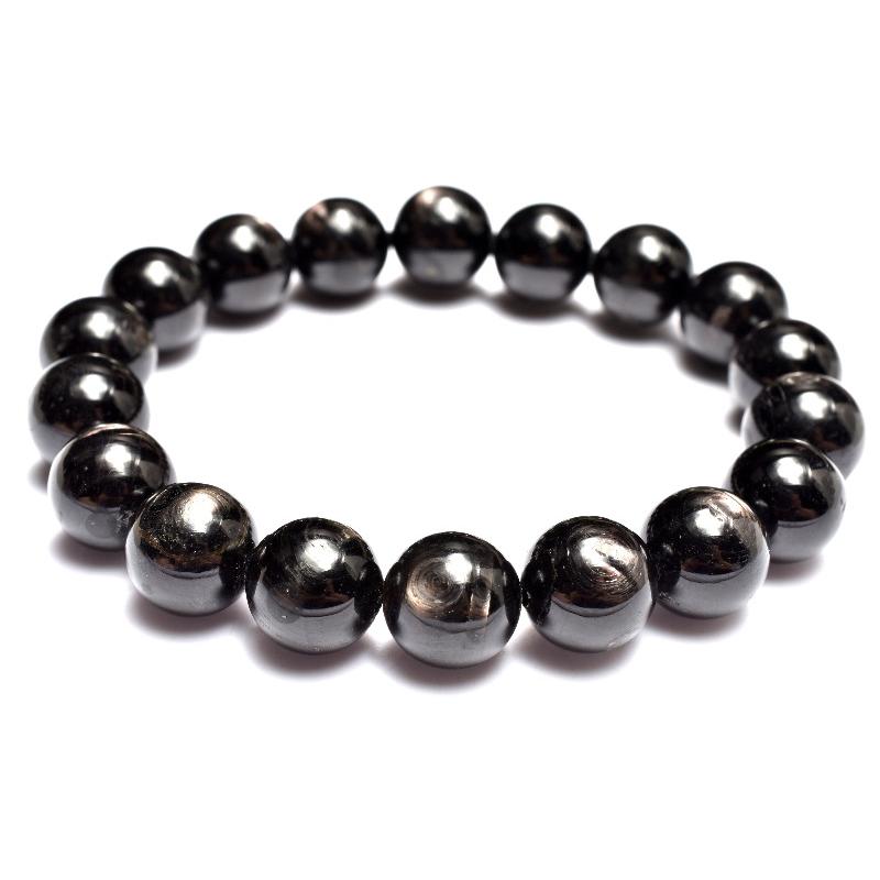 1点物】高品質◇金属光沢 ハイパーシーン(紫蘇輝石) 10.5-11mm 
