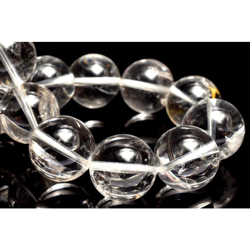 大人気レアストーンで大玉◇クォーツインクォーツ◇ブレスレット約14.5㎜