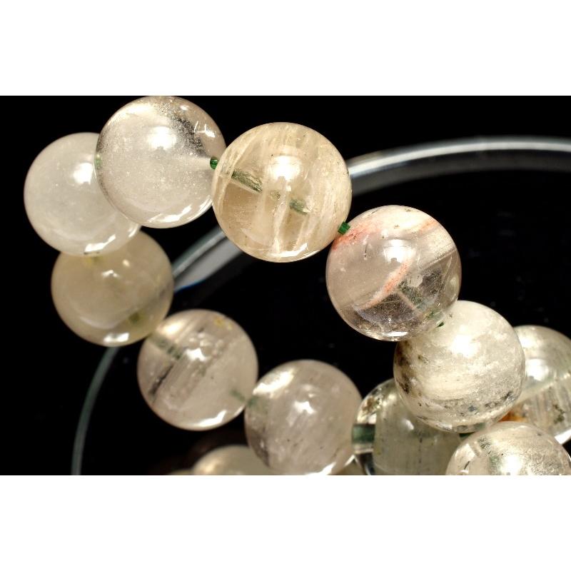 1点物】マルチカラー◇千層レイヤー ガーデンクォーツ 12mm