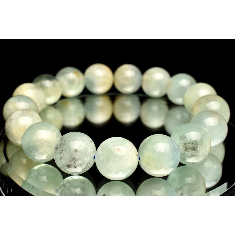1点物】バイカラー アクアマリン 12.5-13.5mm ブレスレット _MA3795