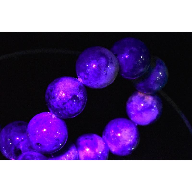 1点物】希少◇発光鉱物 ブルーハックマナイトシリカ 11.5-12mm