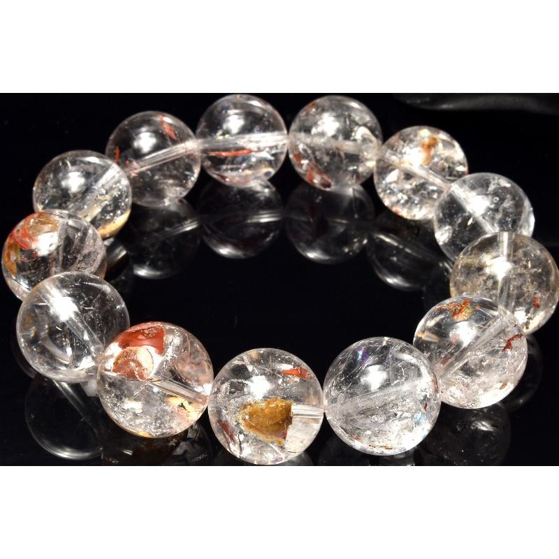 1点物】ヒマラヤ産◇ライモナイト入り エレスチャルクォーツ 17-18mm