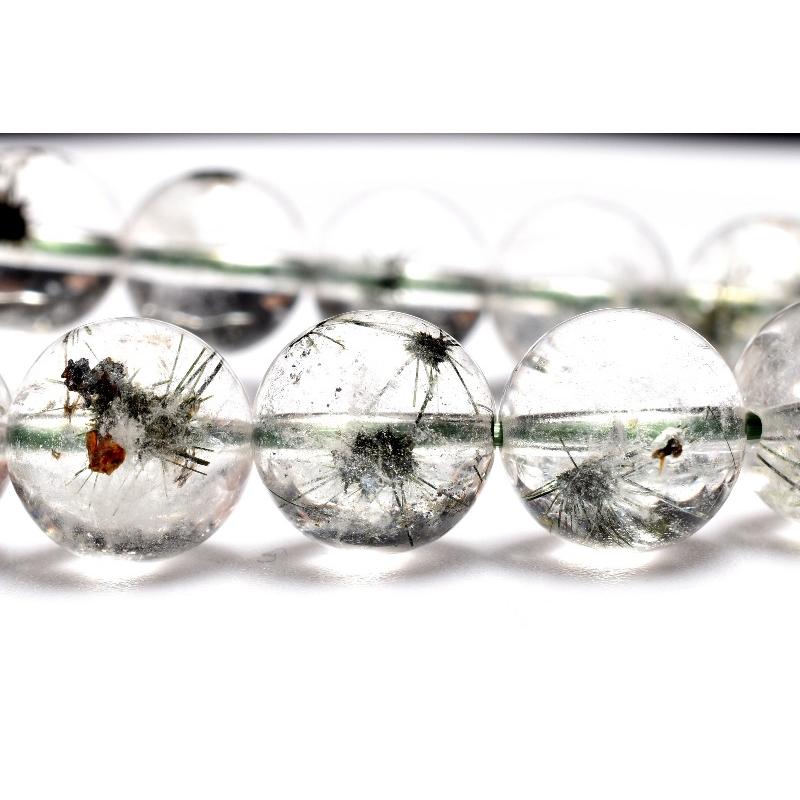 1点物】希少◇星入り ホーランダイトインクォーツ(ウニ水晶) 9.5mm