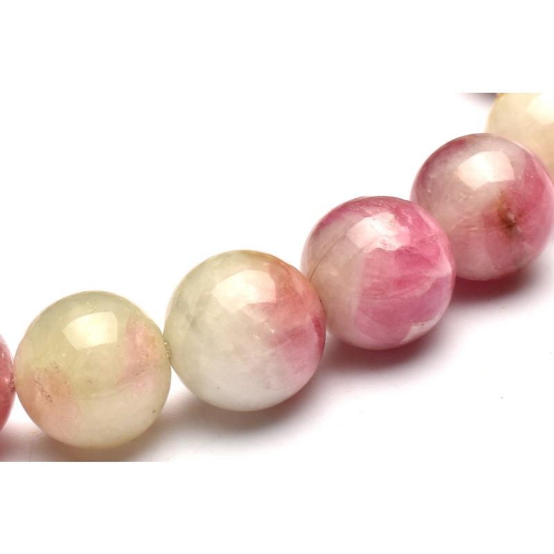 1点物】高発色◇シリカ共生 ウォーターメロントルマリン 9mm