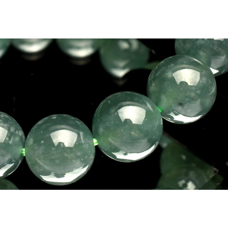 1点物】グアテマラ産◇希少 ブルージェダイト 青翡翠 11.5mm