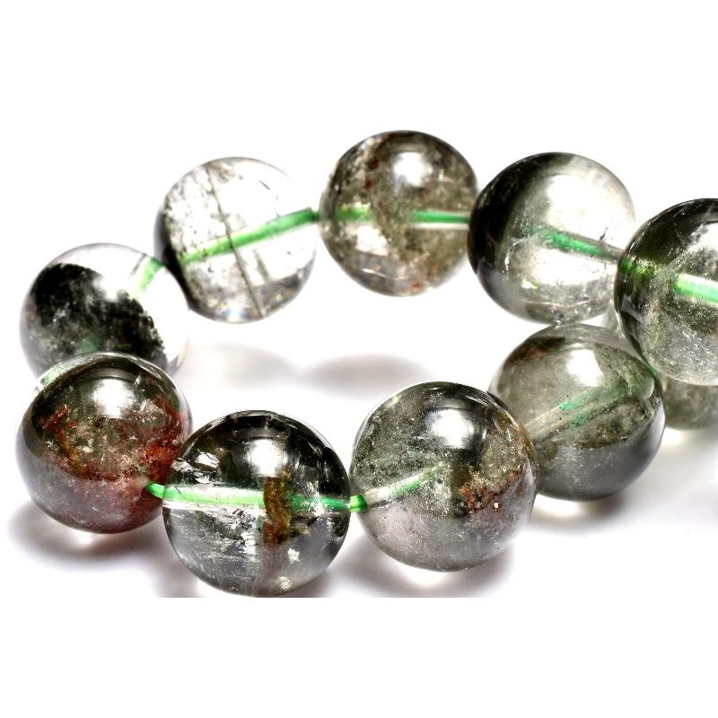 1点物】高発色◇半々タイプ グリーンガーデンクォーツ 13-13.5mm