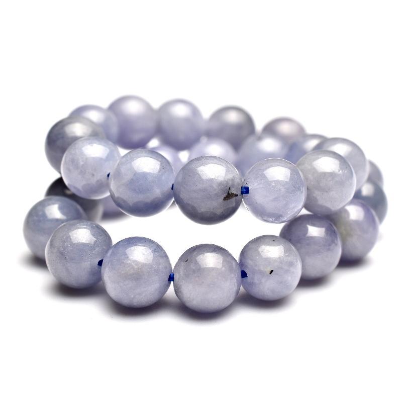 1点物】希少◇紫陽花パープル タンザナイト 6.5mm ブレスレット 