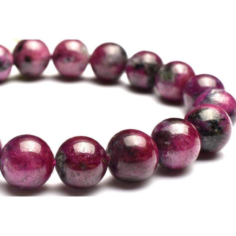 1点物】鮮やか◇ルビーたっぷり ルビーインクォーツ 10.5mm