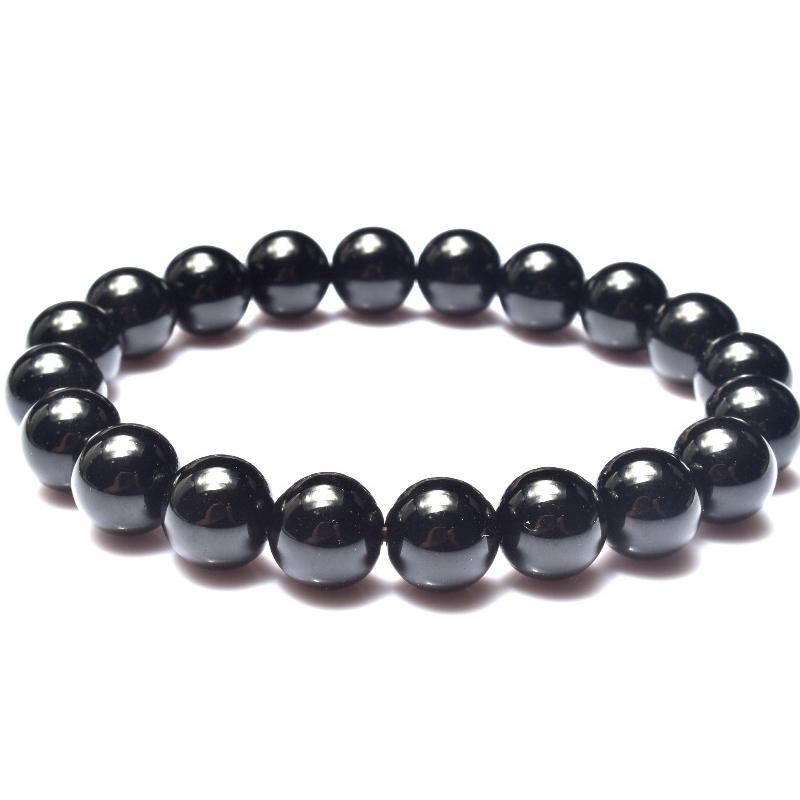 【希少石/最強品質】テクタイト＊約10mm＊　天然石ブレスレット 10mmbltig-mn5-img01.jpg