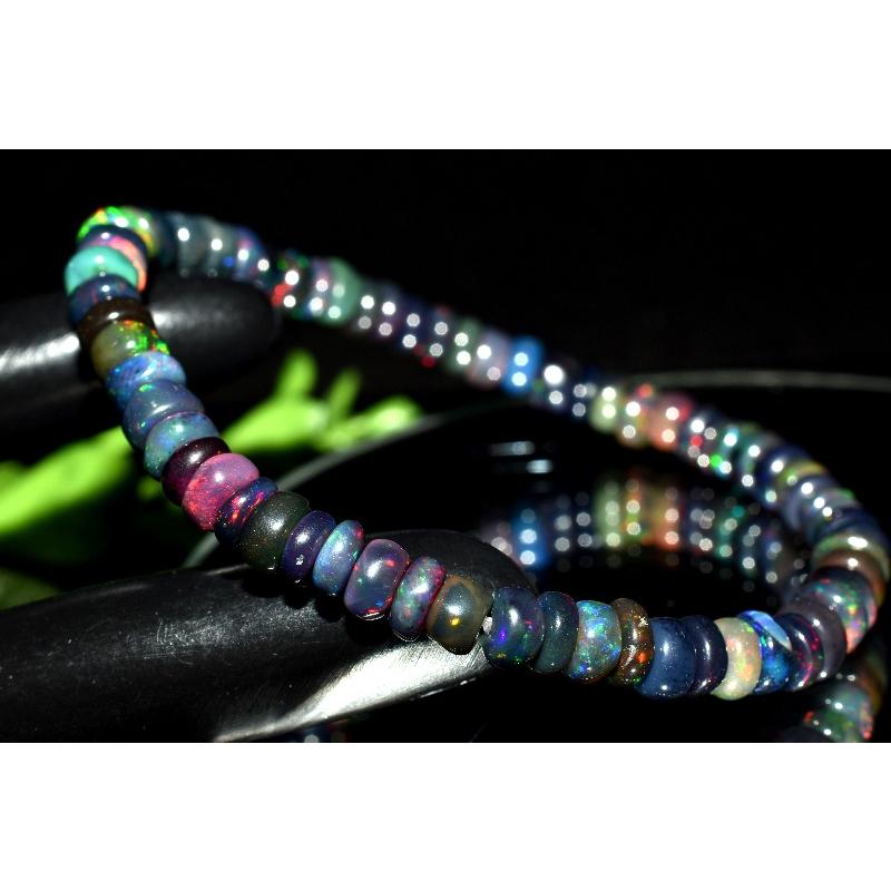 1点物】AA☆エチオピア産 ブラックプレシャスオパール 2-3x5mm ボタン