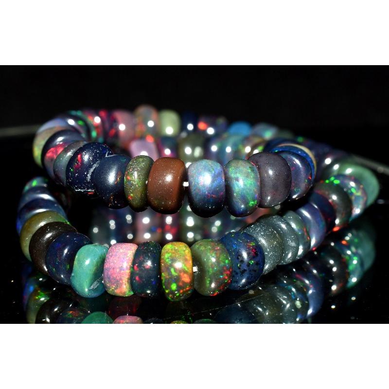 1点物】AA☆エチオピア産 ブラックプレシャスオパール 2-3x5mm ボタン