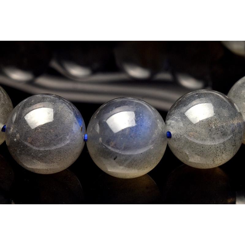 1点物】レインボーシラー ラブラドライト 13-14mm ブレスレット