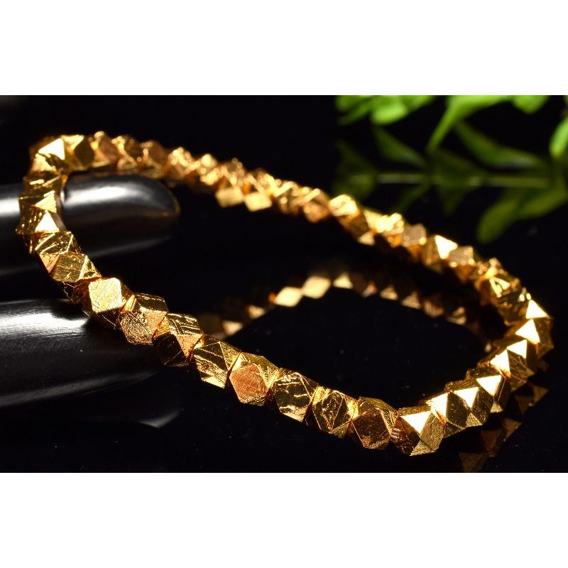 1点物】メテオライト(アルタイ隕石) 4x4mm ゴールドコーティング