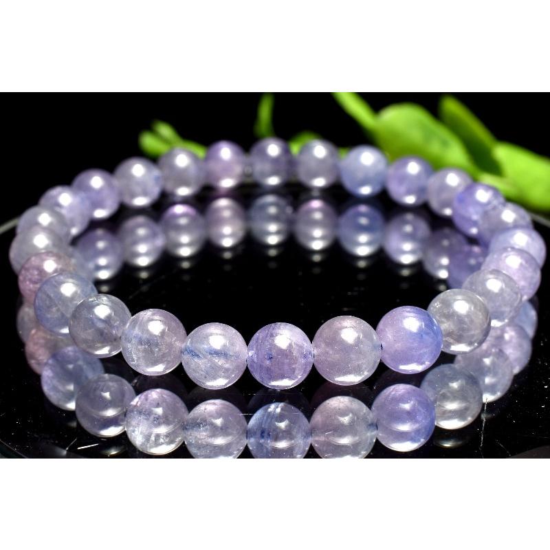 1点物】高品質◇マルチカラー タンザナイト 7mm ブレスレット _MA9916