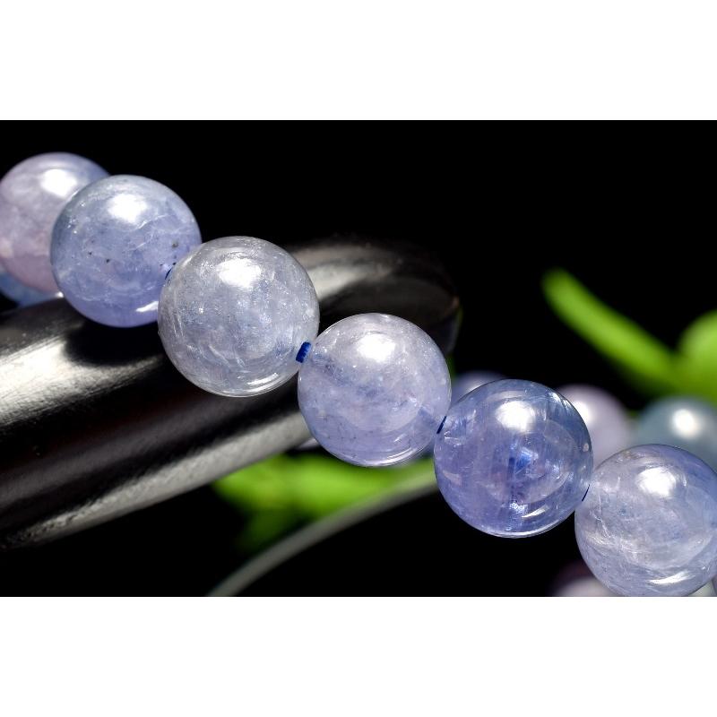 1点物】高品質◇マルチカラー タンザナイト 7.5mm ブレスレット