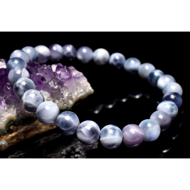 1点物】AAA希少◇人気アイテム パープルラリマー 7mm ブレスレット