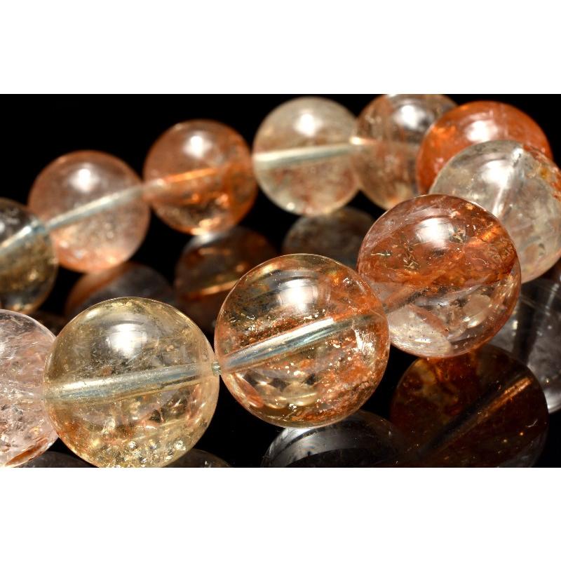 1点物】希少天然色◇ヒマラヤ産 アクアマリン 17-17.5mm ブレスレット