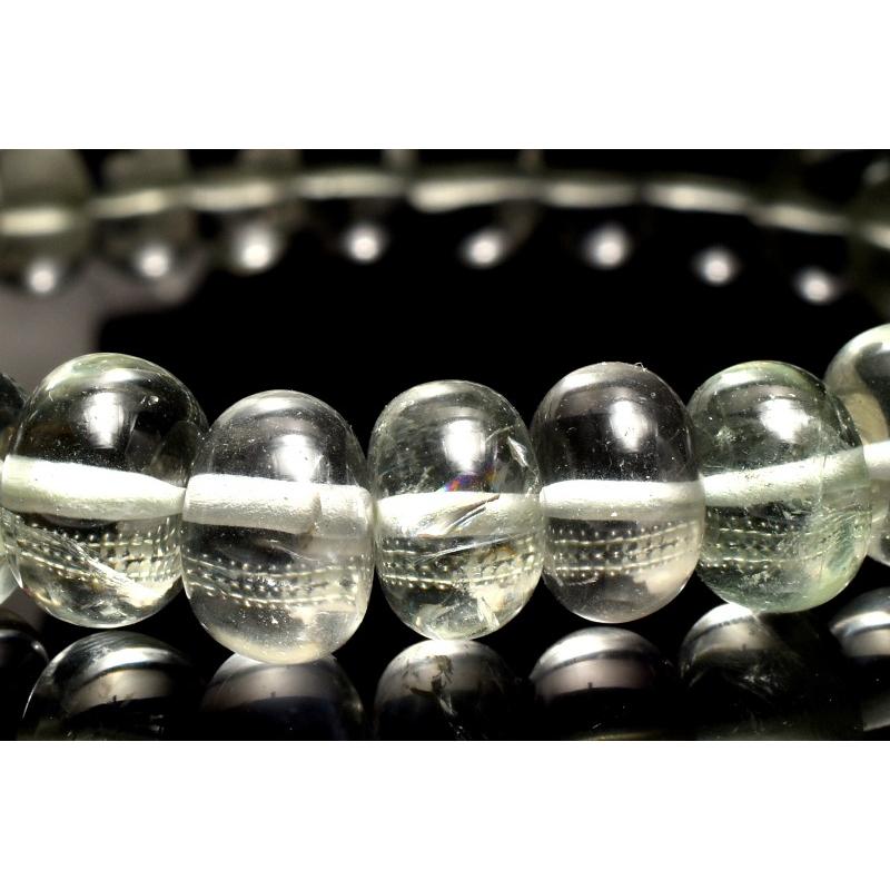 1点物】透明◇希少形状 グリーンアメジスト 7.5-8x5-5.5mm ボタン