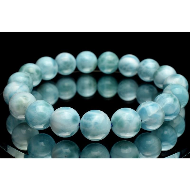 1点物】AA☆カリブの宝石 ラリマー 10mm ブレスレット _MC1684