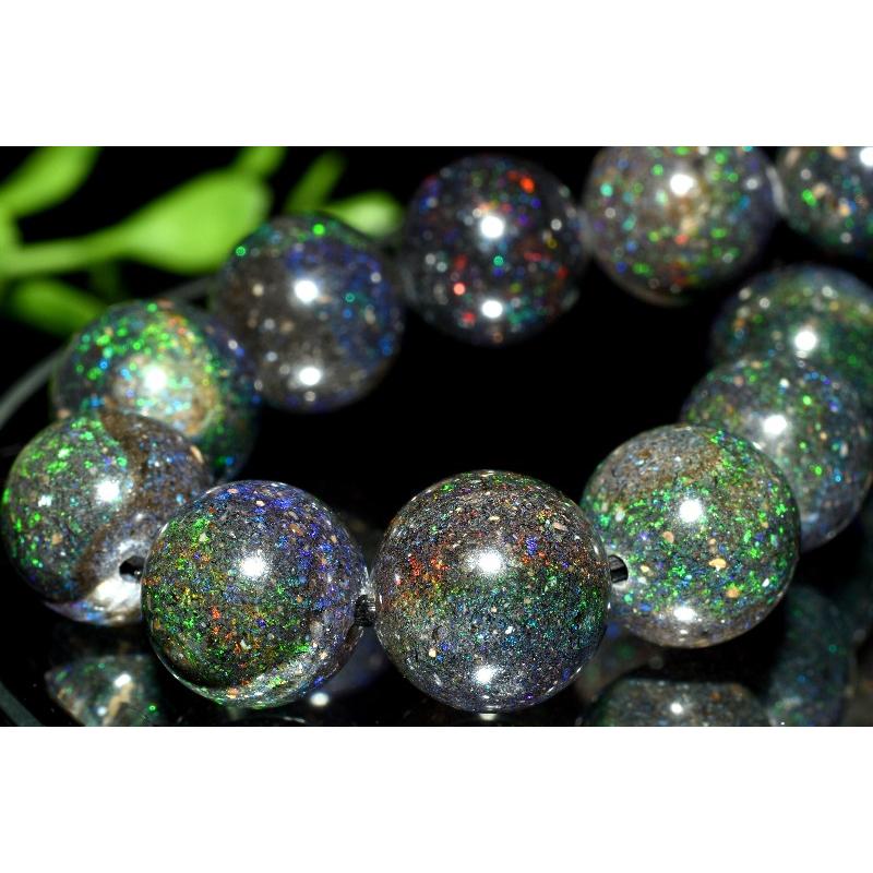 1点物】遊色効果◇宇宙のよう ブラックマトリックスオパール 11.5mm