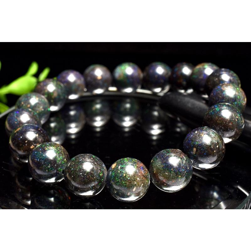 1点物】遊色効果◇宇宙のよう ブラックマトリックスオパール 11.5mm