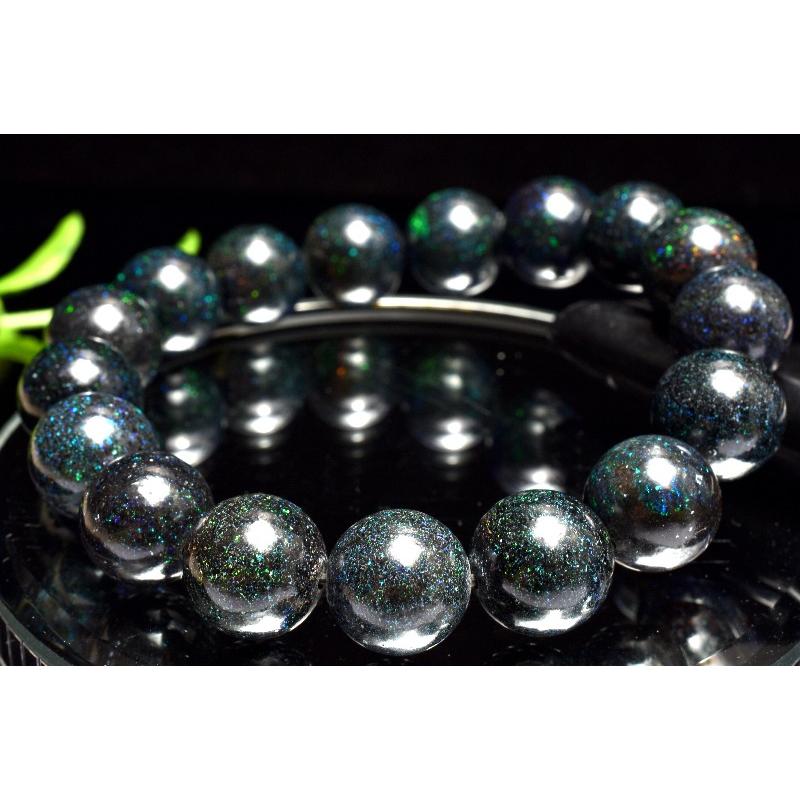 1点物】遊色効果◇宇宙のよう ブラックマトリックスオパール 12.5mm