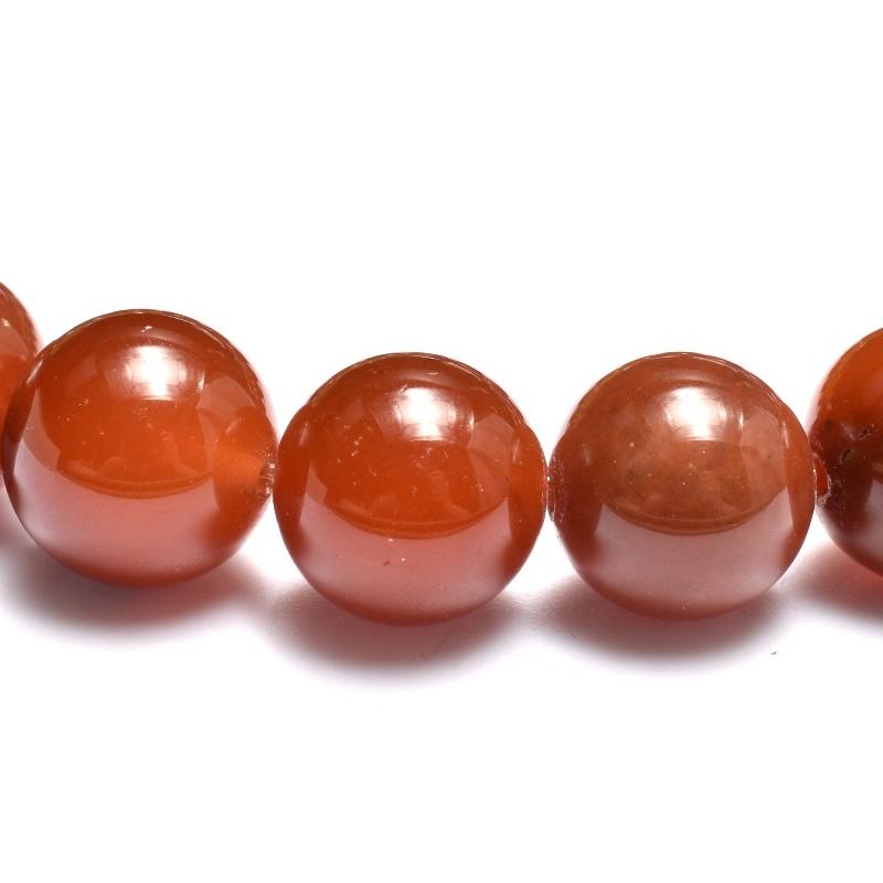 1点物】紅葉色 ラビットヘアールチルクォーツ 9.5mm ブレスレット