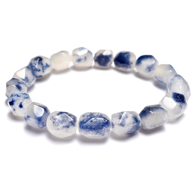 1点物】希少形状 デュモルチェライトインクォーツ 9.5-13.5x7-10mm