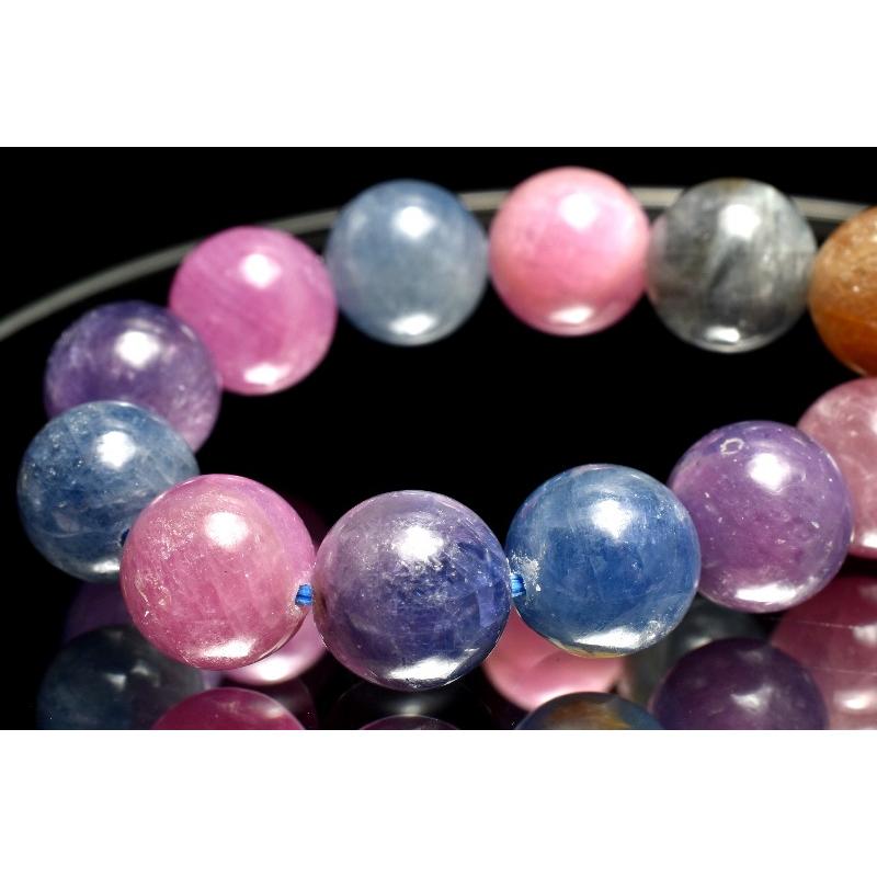 1点物】天然非加熱 マルチカラーサファイア(コランダム) 8.5mm