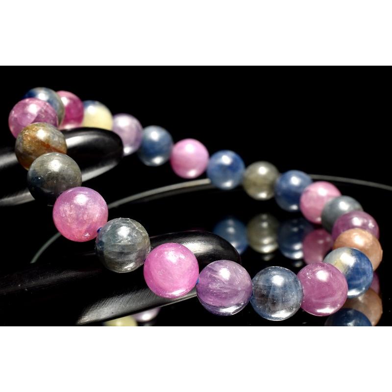 1点物】天然非加熱 マルチカラーサファイア(コランダム) 8.5mm