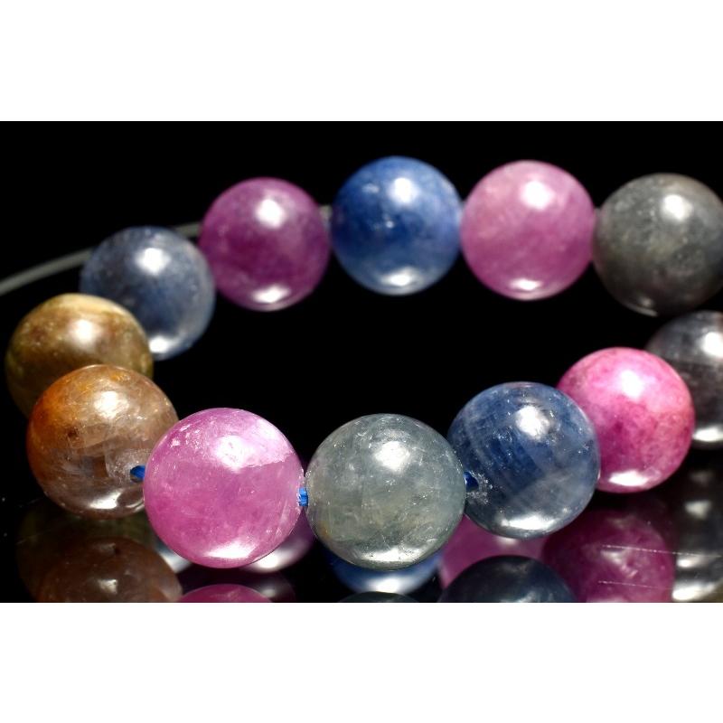 1点物】天然非加熱 マルチカラーサファイア(コランダム) 8.5mm