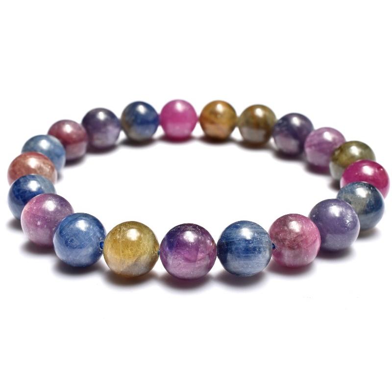 1点物】天然非加熱 マルチカラーサファイア(コランダム) 9.5mm